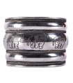 Brazalete Ancho Plateado - Elefantes - NOVEDAD