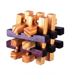 Game Cube Holz abnehmbare - Wit - Puzzle - 7 x 7 cm