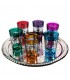 Tasses à thé jeu 6 imprime design papillon - filigrane Floral henné-
