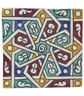 Al-Andalus - piastrelle artigianali 14,5 cm - disegni vari - - modello 6