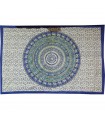Cotton Fabric India-Elephant Pecock Floral-Artisan-210 x 140 cm