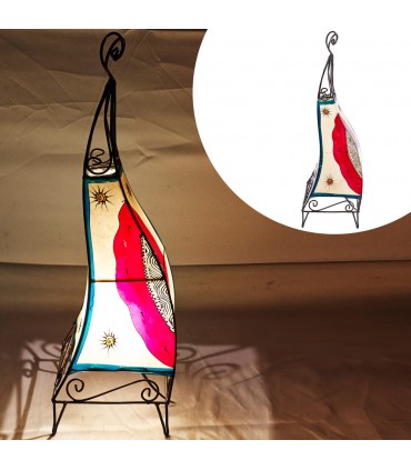 Lampen mit Schmiede und Haut mit Henna - verschiedene Modelle bemalt