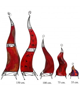 Lampen mit Schmiede und Haut mit Henna - verschiedene Modelle bemalt