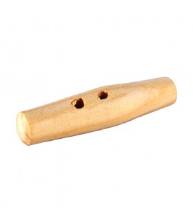 Botón Madera Artesano - Alargado - Modelo 2 -  5,5 cm