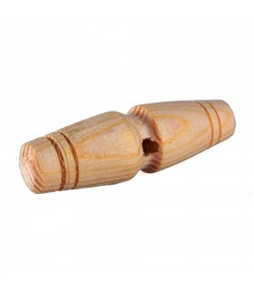 Botón Madera Artesano - Alargado - 5,5 cm
