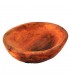 Plato De Madera Tallado A Mano - 100% Artesano - 1 Sola  Pieza