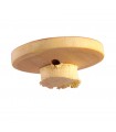 Schaltfläche Holz geschnitzt Zitrone - handgemacht - 2,5 cm