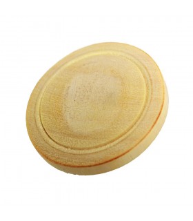 Schaltfläche Holz geschnitzt Zitrone - handgemacht - 2,5 cm