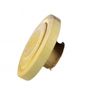 Schaltfläche Holz geschnitzt Zitrone - handgemacht - 2,5 cm