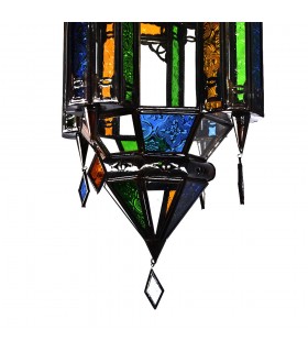 Lampada andaluso colori a sospensione in vetro - 3 dimensioni - arabo