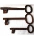 Key Forging - oxide - Varnish - Gold - Various Sizes