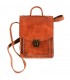 Cartera Artesana Cuero - Gran Calidad - 2 Compartimentos - 27 cm