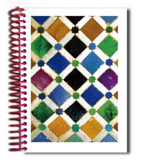 Prenotare design mosaico - Souvenir arabo - formato A5 - 100 fogli