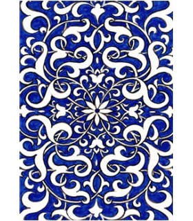 Postal Mosaico Árabe - Souvenir Granada - Modelo 6