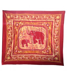 Tela Algodon-India- Familia Elefante-210 x 240 cm