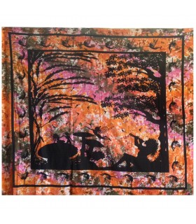 Tessuto India enchanted forest - 240 x 210 cm