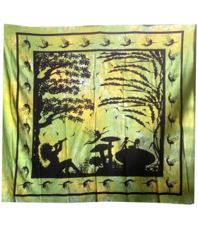 Tessuto India enchanted forest - 240 x 210 cm