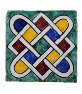 Al-Andalus - carreaux faits à la main 10 cm - plusieurs motifs - - modèle 20
