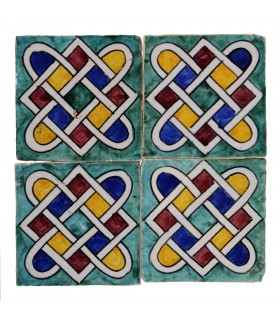 Al-Andalus - 10 cm - several designs - handcrafted tile - model 20