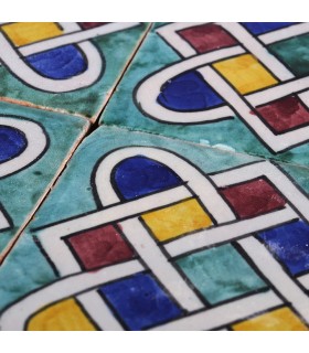 Al-Andalus - piastrelle artigianali di 10cm - parecchi disegni - - modello 20