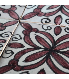 Al-Andalus - 10 cm - several designs - handcrafted tile - 24 model