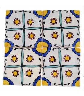 Al-Andalus - 10 cm - several designs - handcrafted tile - model 25