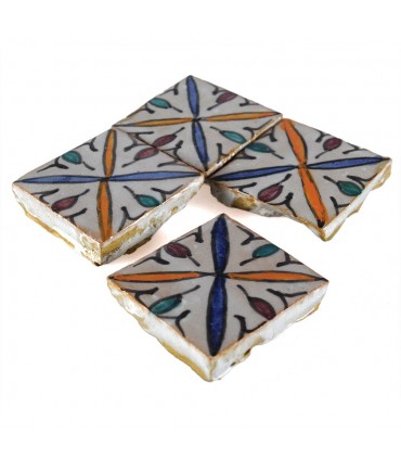 Al-Andalus - carreaux faits à la main 10 cm - plusieurs motifs - - modèle 26