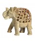 Elefante Onix Calado con Hijo dentro- Artesanal - 13 cm - Suerte
