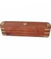 Rotary Incensario-Lapicero - 3 Fächer - rot Holz