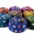 Bright round box - pill box - various colors - without velvet