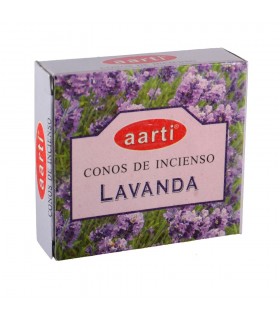 Cones de incenso - Aarti - lavanda - 12 cones