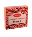 Cônes d'encens - Aarti - myrrhe - 12 cônes