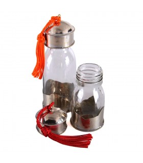 Glas-Kristall - beschichtet mit Alpaca - spezielle Öle