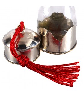 Vaso di cristallo - rivestito con Alpaca - oli speciali