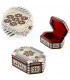 Oval White Box - Shell - Velvet - Intarsien von Ägypten