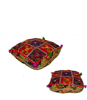 Cojín Yoga - Cuadrado- Decorado Indio - Incluye Relleno -40 cm