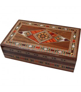 Caja Rectángular - Taracea de Siria - Terciopelo