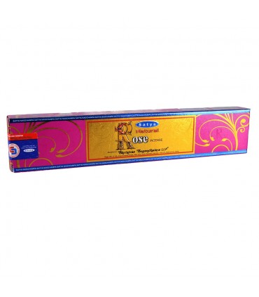 Incienso - Rosa - Satya Natural - Nueva Gama De Olores - Novedad - Cajita 12 Varillas