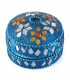 Boite brillant rond - intérieur velours - couleurs assorties