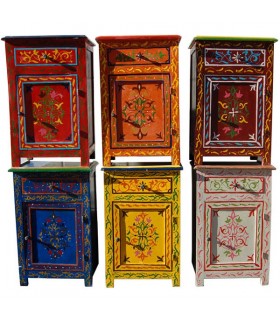 Mesita de Noche Andalusí Pintada a Mano - Varios Colores