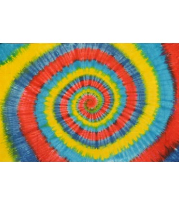 Tela Algodón  India - Espiral Arco Iris - NOVEDAD - 120 x 220 cm