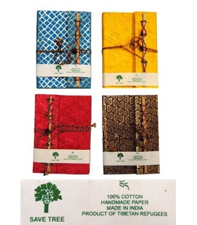 Libreta Ecológica - Hecha A Mano - 100% Algodón - Producto De La India
