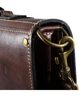 Porte-documents Office en cuir - 3 compartiments - poche intérieure pour portable - 38 cm