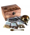 Tesouros do bloco de Leste - ouro incenso e mirra - inclui pinça de incenso e carvão - produto recomendado