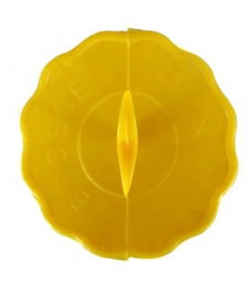 Pettine di plastica rotondo - speciale capelli ricci - viaggio ideale - 7'5 cm