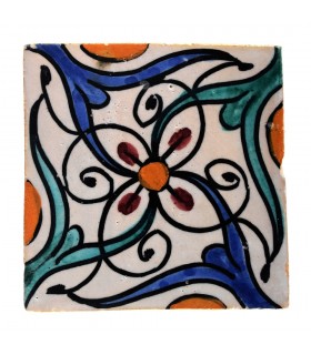 Azulejo Andalusí - 10 cm - Varios Diseños- Artesanal- Modelo 27