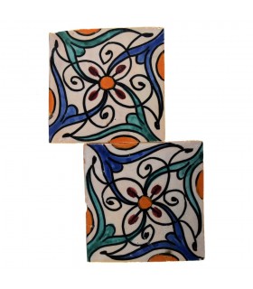 Al-Andalus - 10 cm - several designs - handcrafted tile - model 27