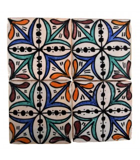 Azulejo Andalusí - 10 cm - Varios Diseños- Artesanal- Modelo 28