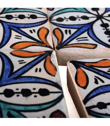 Azulejo Andalusí - 10 cm - Varios Diseños- Artesanal- Modelo 28