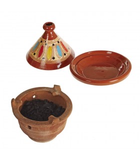 Incensario Barro Africano - 24 cm - Brasero - Artesano